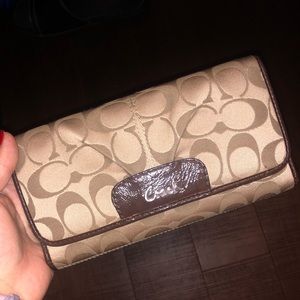 New Tan Coach Wallet!